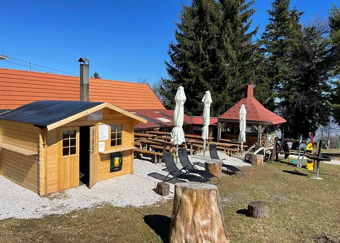 On Pohorje Hill Maribor Bike Park Next To The Downhill Track Chalet Hočko Pohorje
